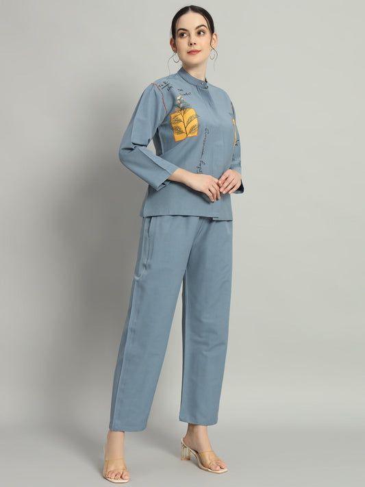 Amazing Slate Gray Co-ord Set