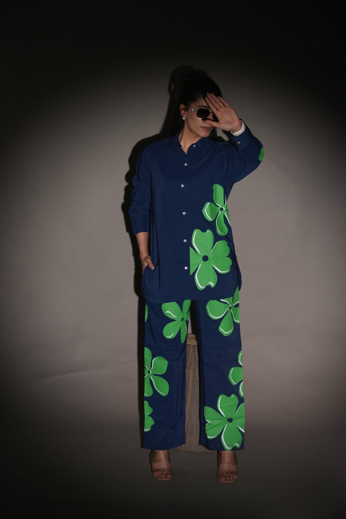 Floral Pop Blue Co-ord Set