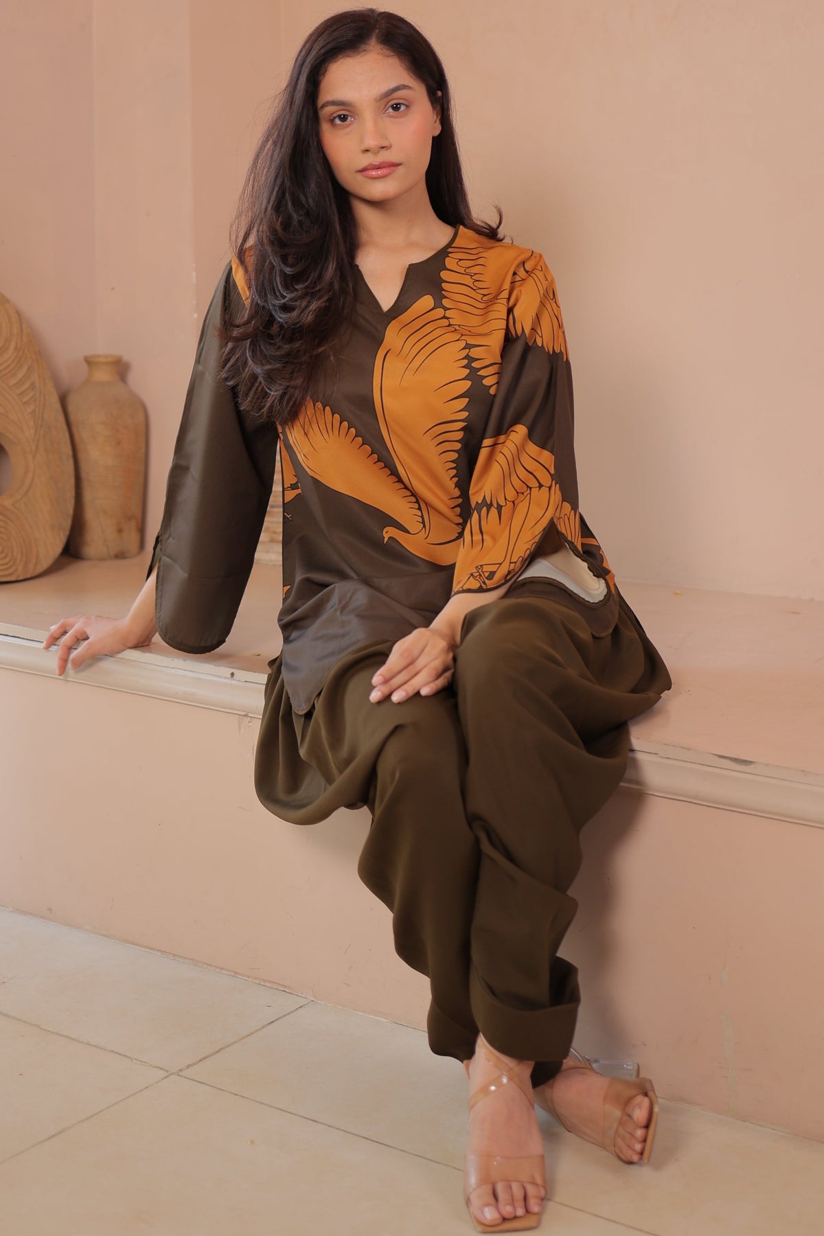 Olive Golden Flight Co-Ord Set