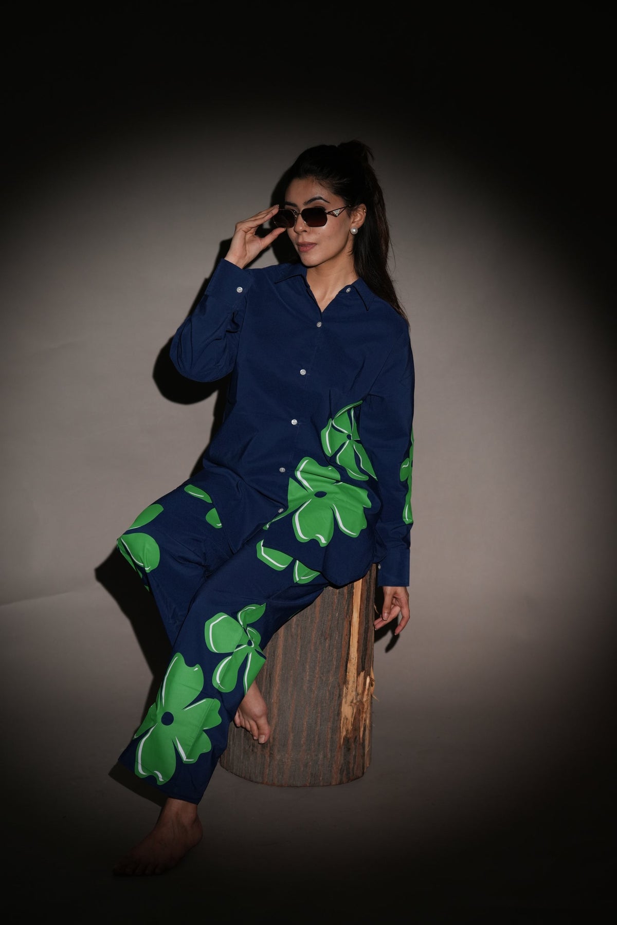 Floral Pop Blue Co-ord Set